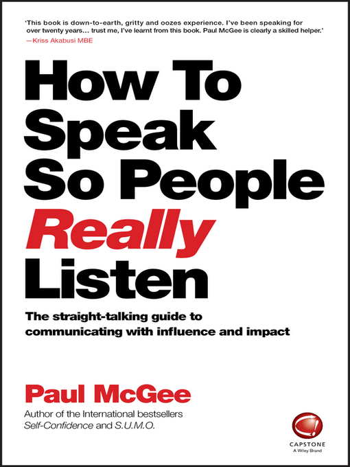Title details for How to Talk So People Really Listen by Paul McGee - Available